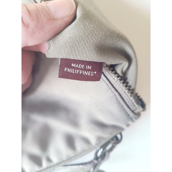 Coach Nylon Crossbody Bag Purse Zip Soft F57899  Brown/Tan Lock Zip MSRP 250 - Picture 14 of 16